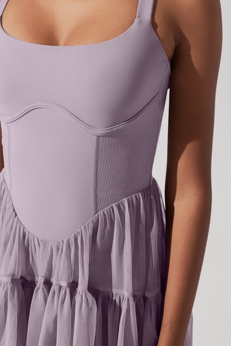 POPFLEX Corset Pirouette Šaty Dusty Mauve | FQZL75698