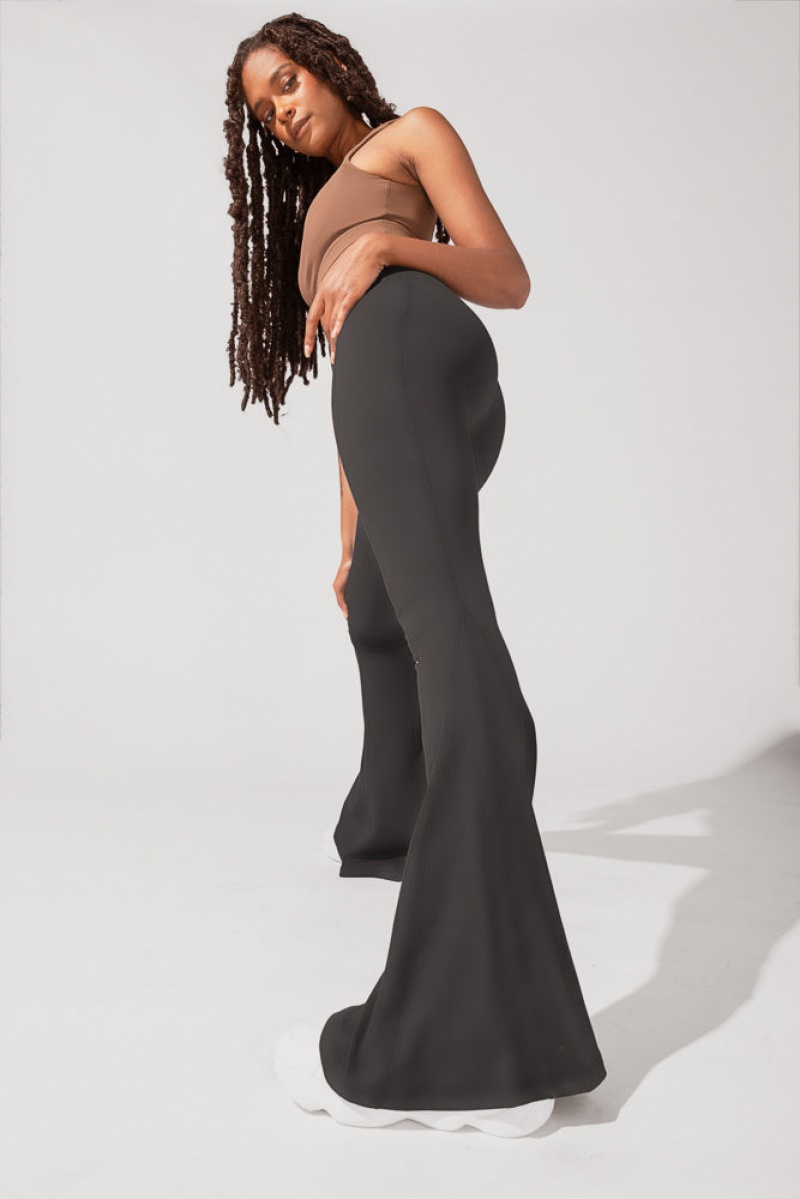 POPFLEX Crisscross Hourglass® Bell Bottom with Pockets (Soft Touch) Černé | MTYJ19238