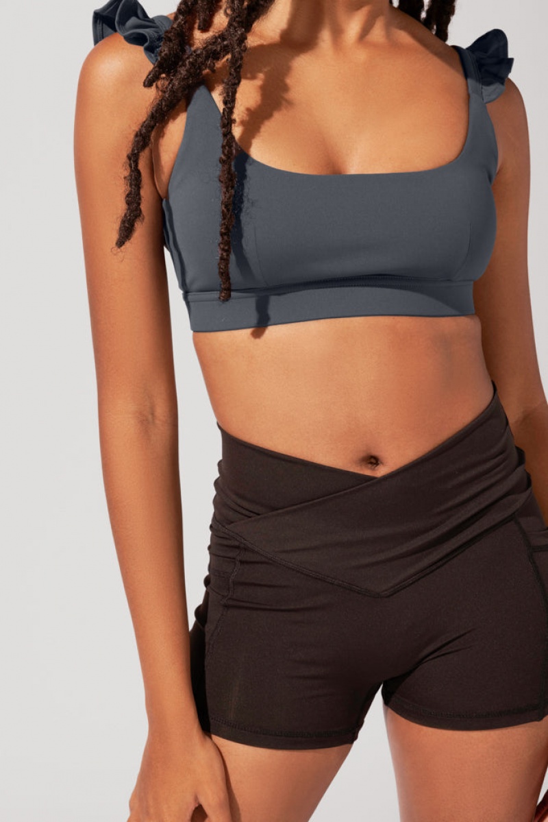POPFLEX Crisscross Hourglass® Booty Krátké (Soft Touch) Černé | VIQA70352