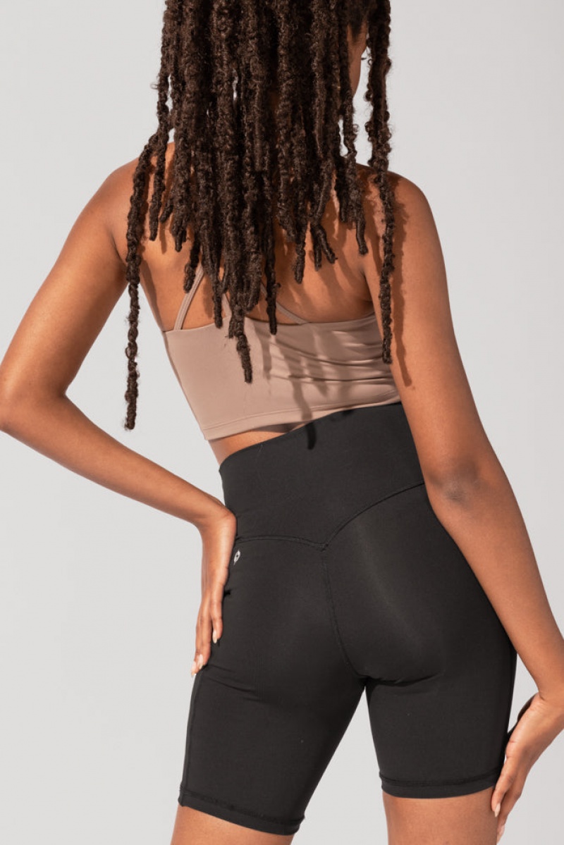 POPFLEX Crisscross Hourglass® Cyklistické Krátké (Soft Touch) Černé | WTSX42608