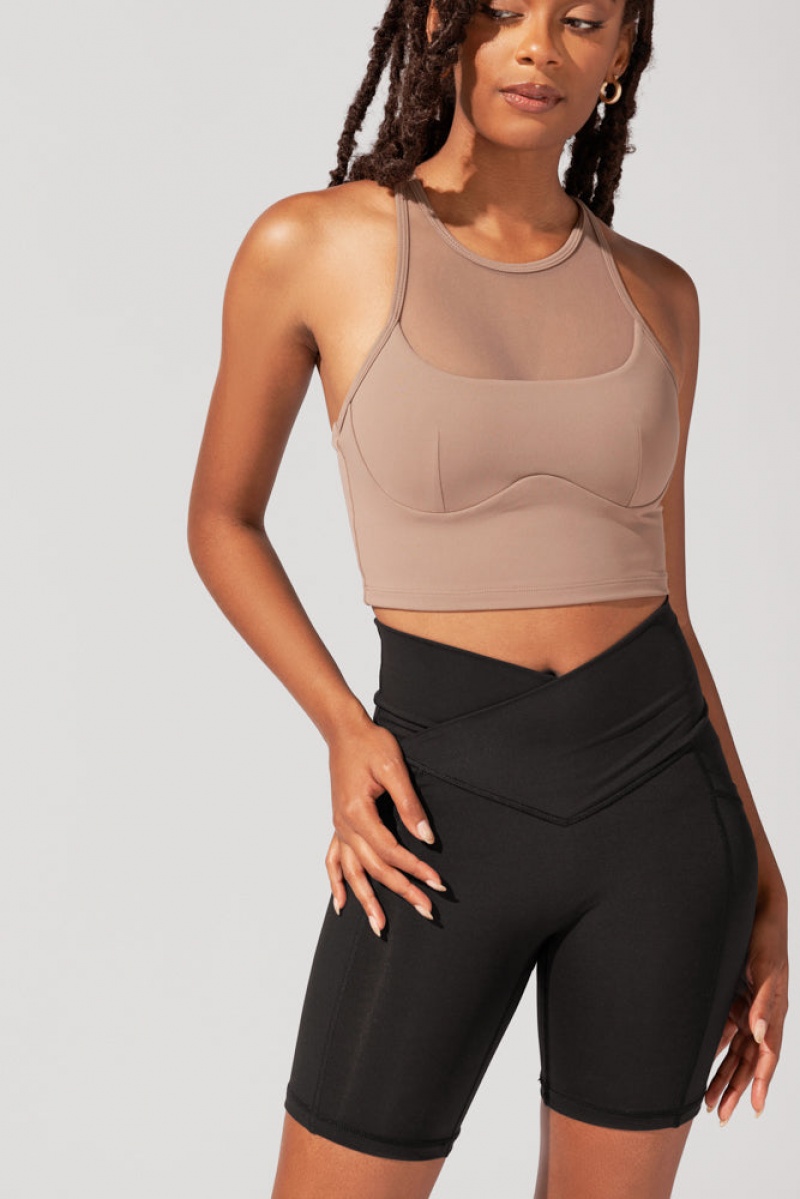 POPFLEX Crisscross Hourglass® Cyklistické Krátké (Soft Touch) Černé | WTSX42608
