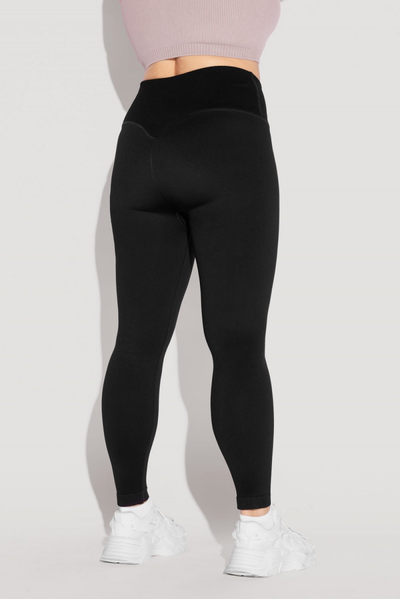 POPFLEX Crisscross Hourglass® Seamless Legging Černé | WXKO40958