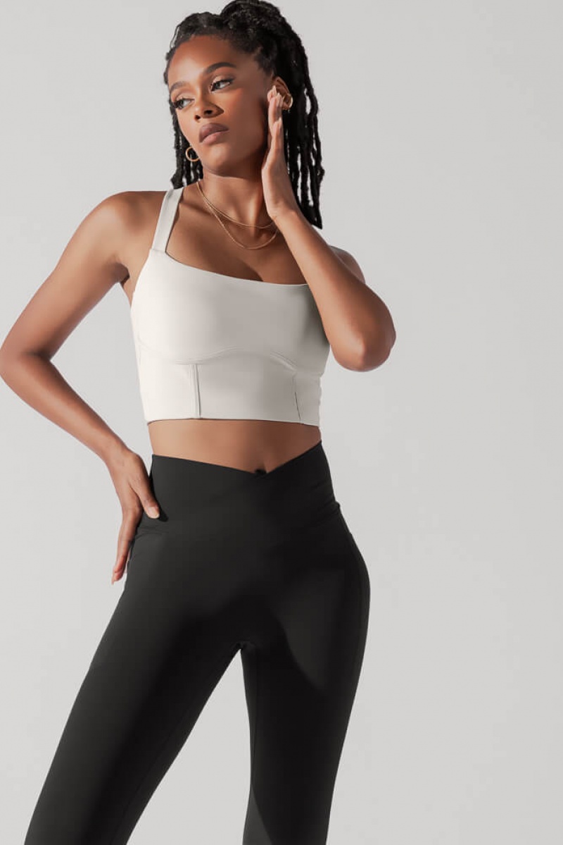 POPFLEX Daphne Corset Crop Top Světle | UGHX85347