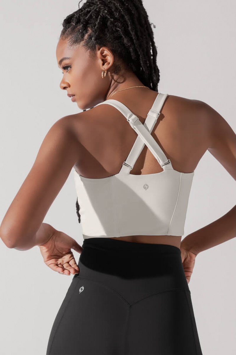 POPFLEX Daphne Corset Crop Top Světle | UGHX85347