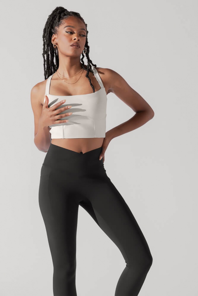 POPFLEX Daphne Corset Crop Top Světle | UGHX85347