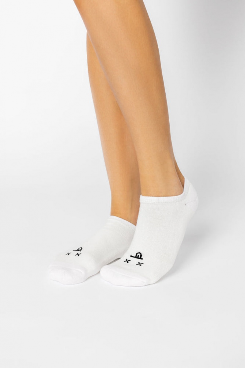 POPFLEX Dead Face Low Rise Socks Bílé | EANG89572