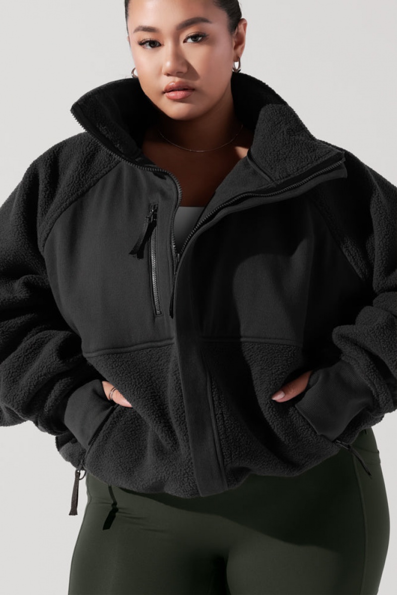 POPFLEX Find Your Inner Fleece Jacket Charcoal | FRXD92160