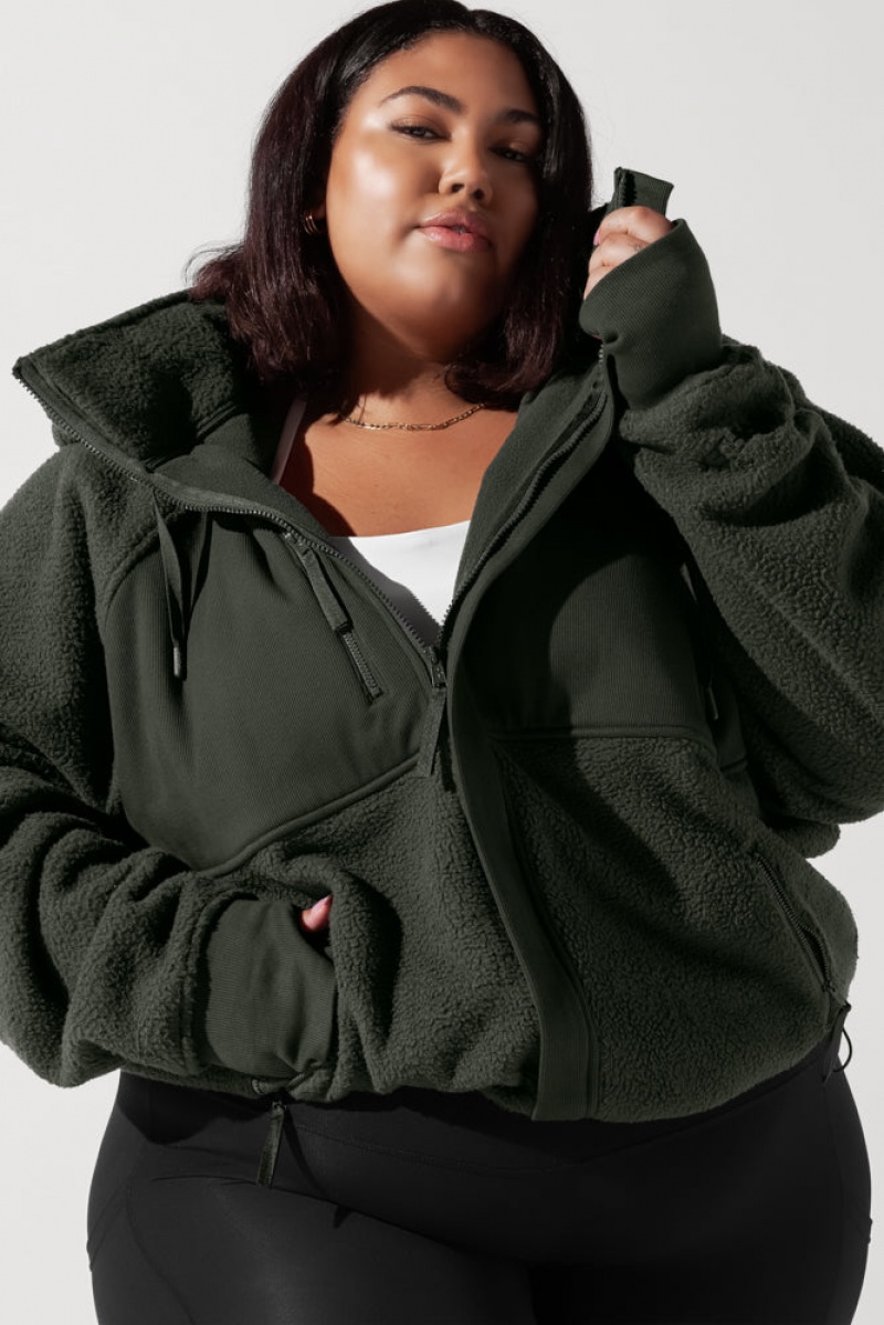 POPFLEX Find Your Inner Fleece Jacket Forestwood | OBAZ14783