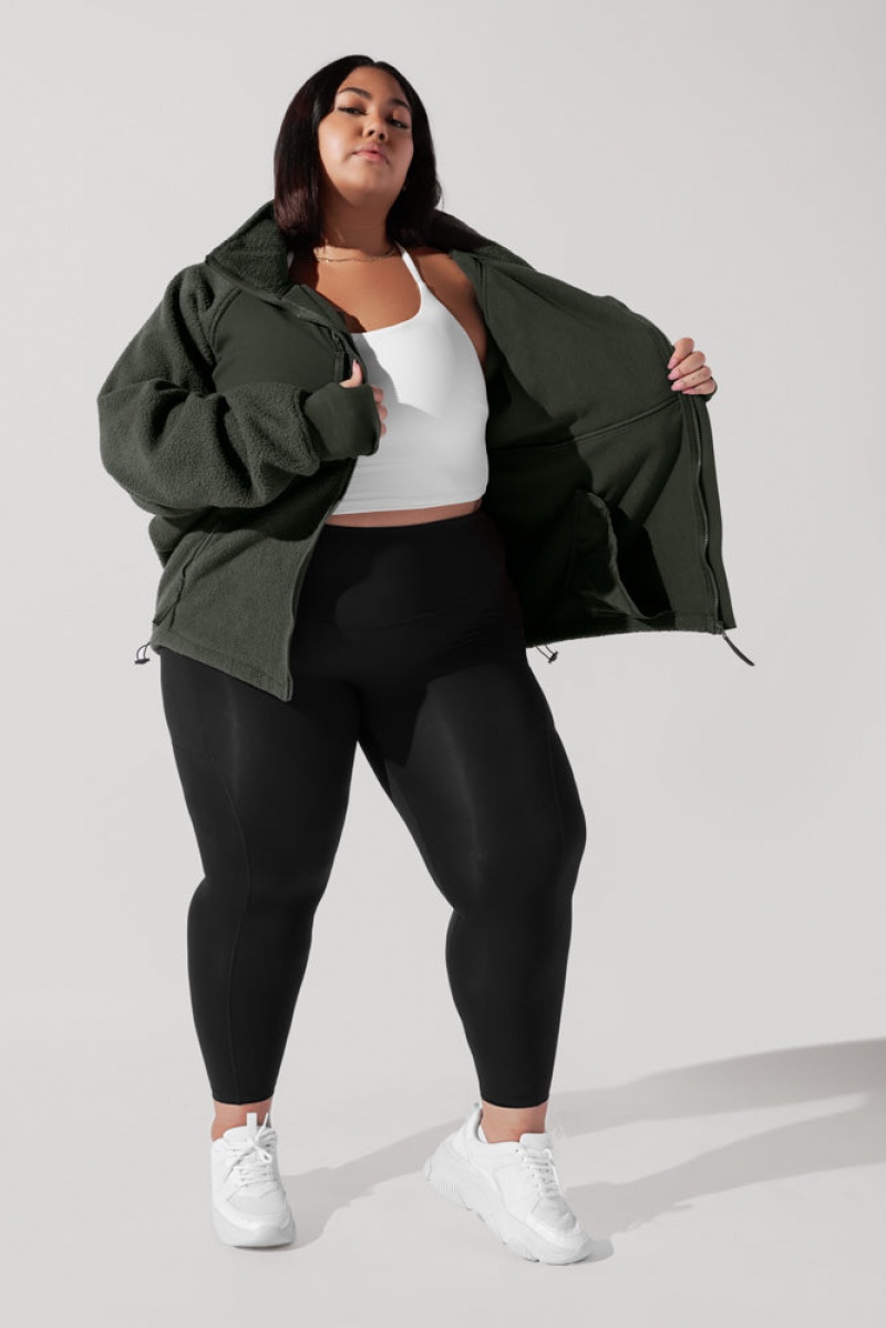 POPFLEX Find Your Inner Fleece Jacket Forestwood | OBAZ14783
