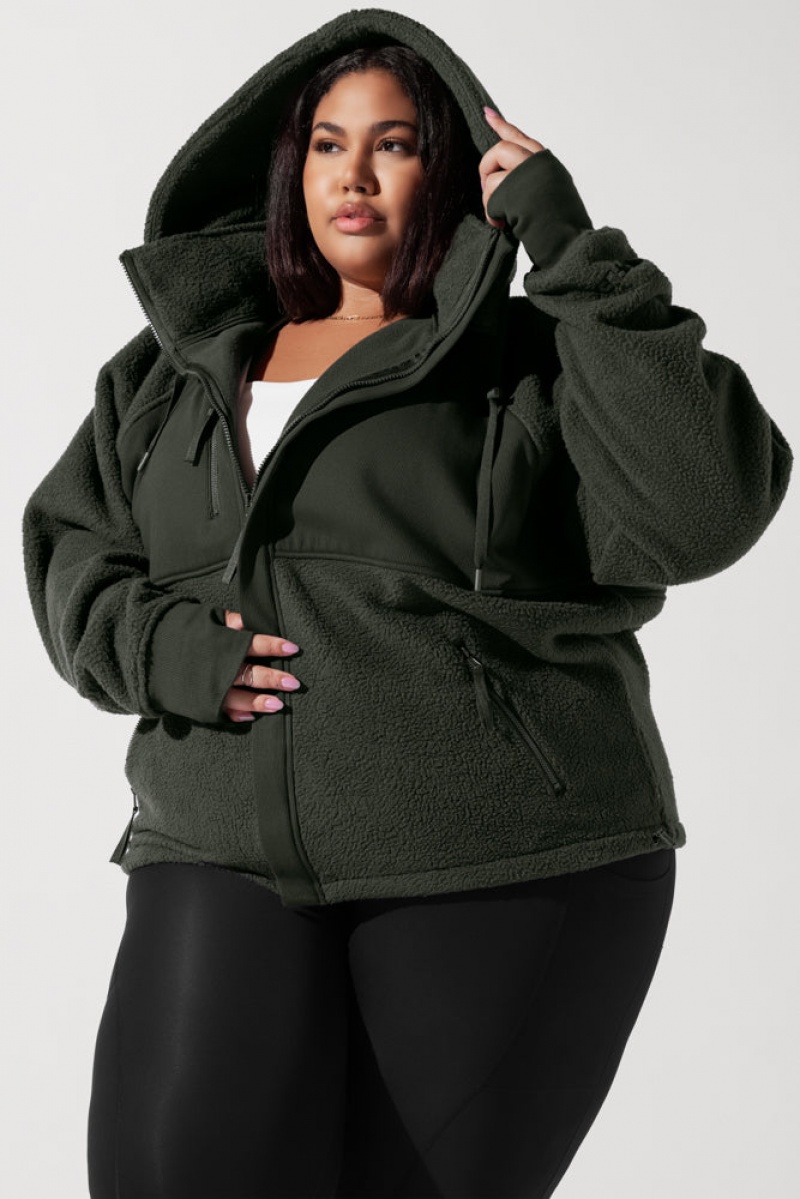 POPFLEX Find Your Inner Fleece Jacket Forestwood | OBAZ14783