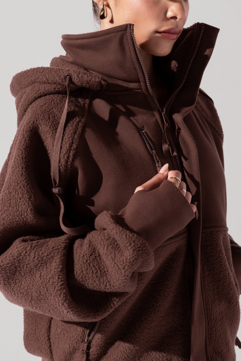 POPFLEX Find Your Inner Fleece Jacket Čokolády | GXSY65790
