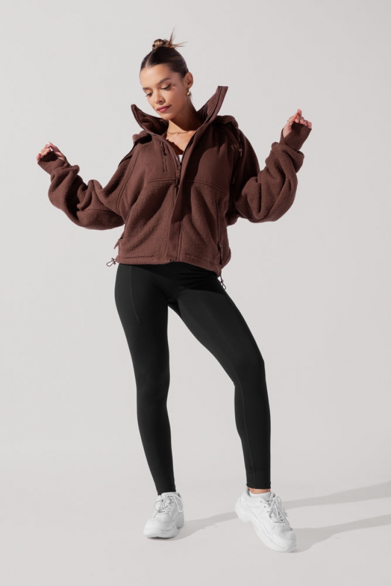 POPFLEX Find Your Inner Fleece Jacket Čokolády | GXSY65790