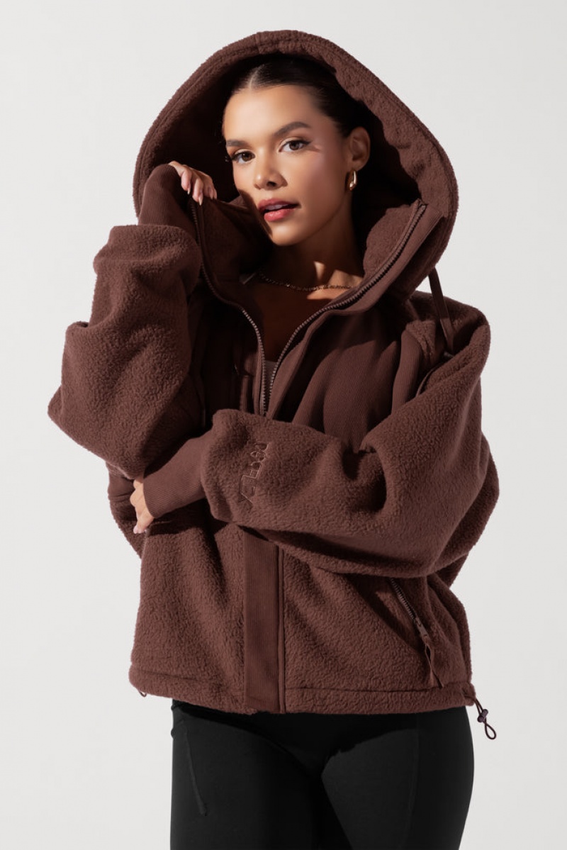 POPFLEX Find Your Inner Fleece Jacket Čokolády | GXSY65790