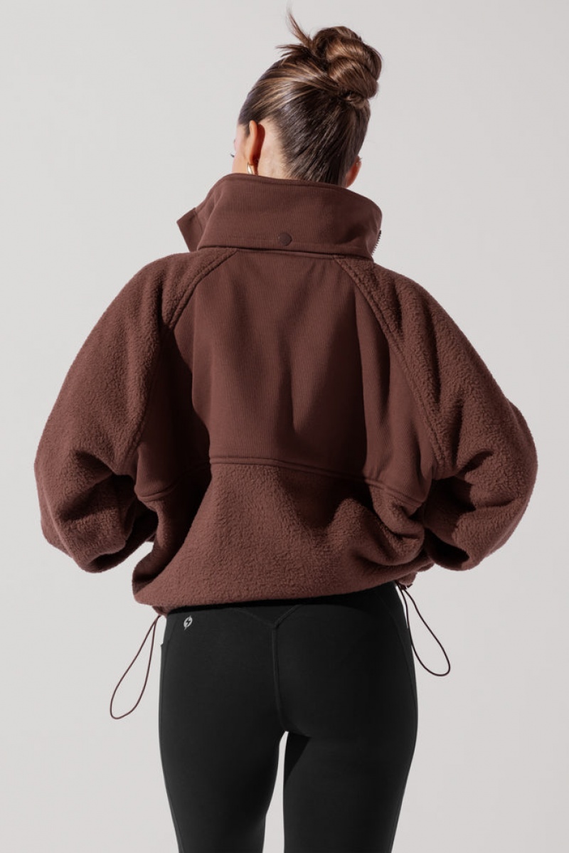 POPFLEX Find Your Inner Fleece Jacket Čokolády | GXSY65790