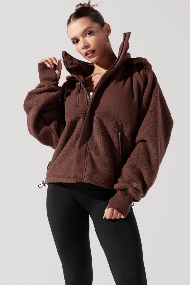 POPFLEX Find Your Inner Fleece Jacket Čokolády | GXSY65790