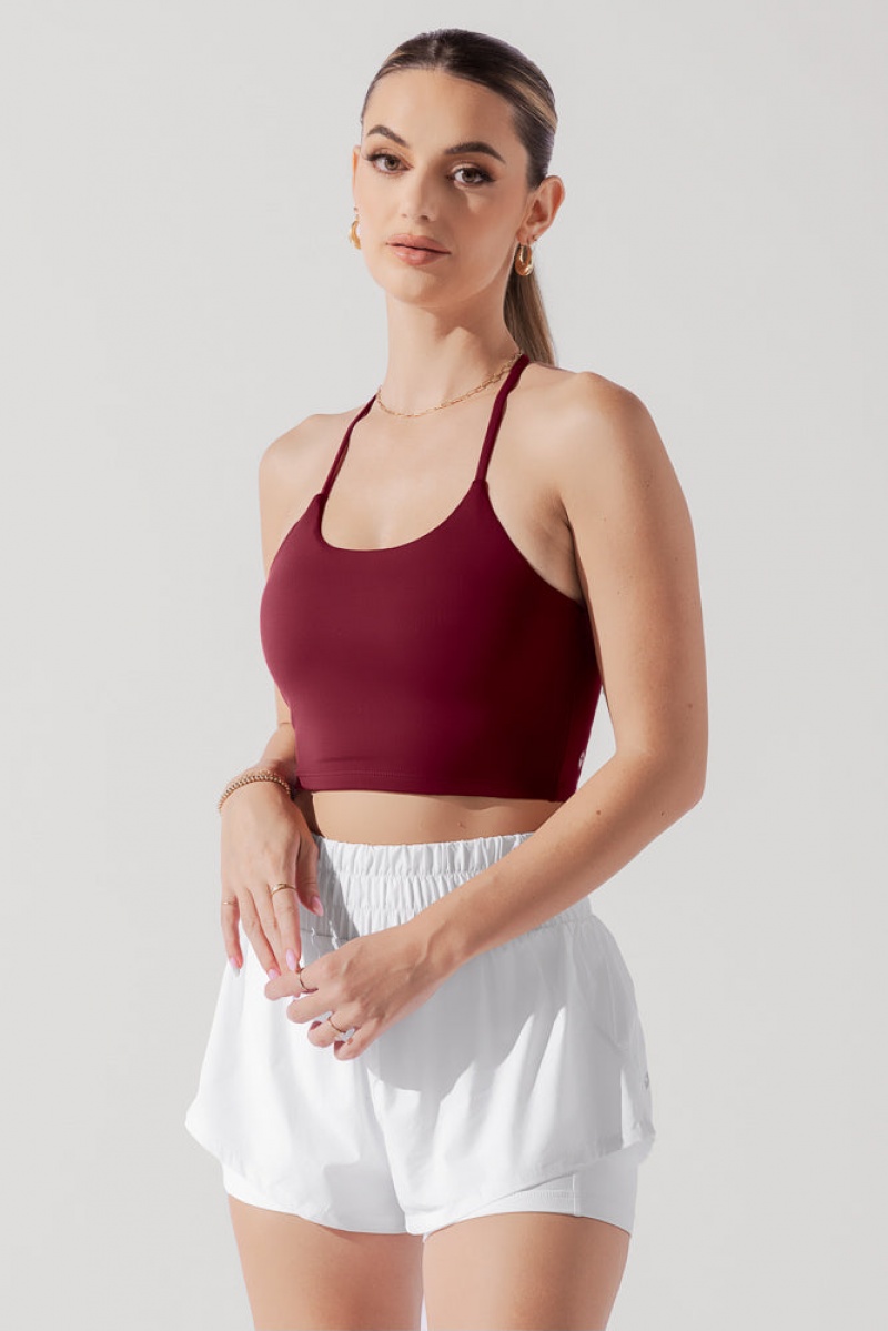 POPFLEX Flexy Crop Top Crimson | CWYZ50836