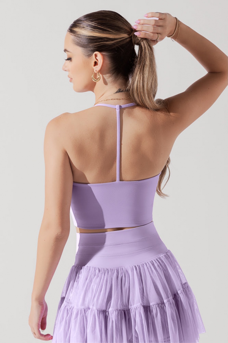 POPFLEX Flexy Crop Top Levandule | GZAX26340