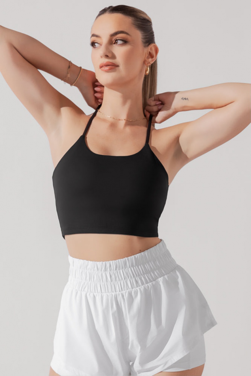 POPFLEX Flexy Crop Top Černé | JKSY09476