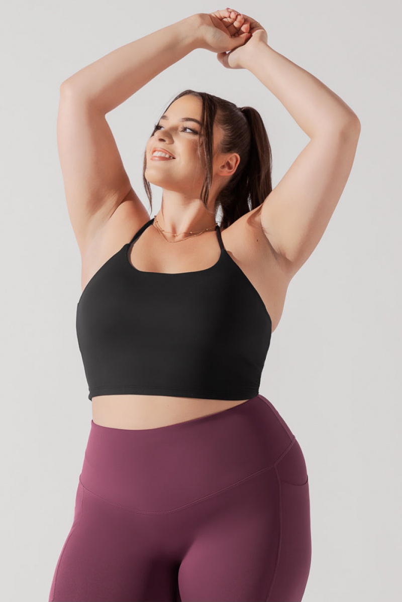 POPFLEX Flexy Crop Top Černé | JKSY09476