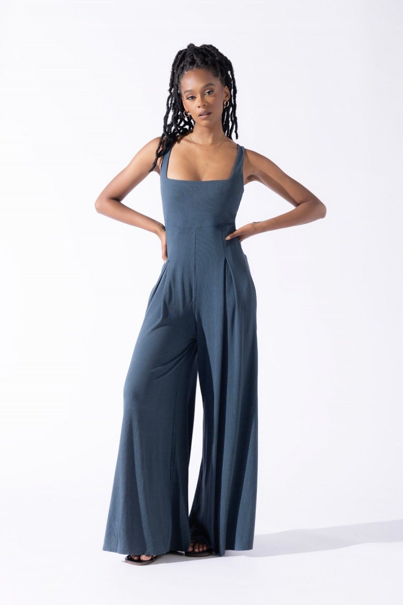 POPFLEX Go with the Flow Jumpsuit Stormy Weather | QOKL94520