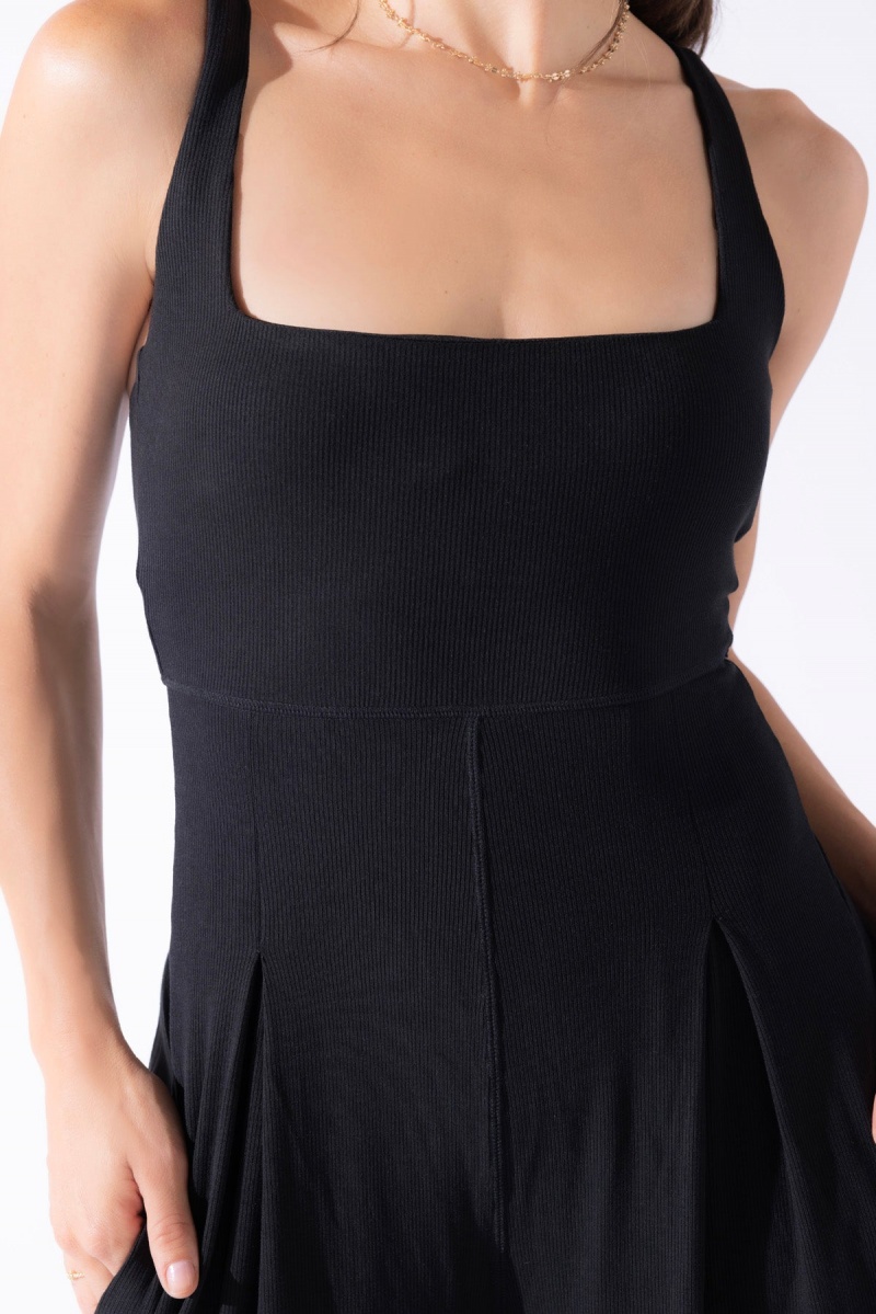 POPFLEX Go with the Flow Jumpsuit Černé | OJGL97546