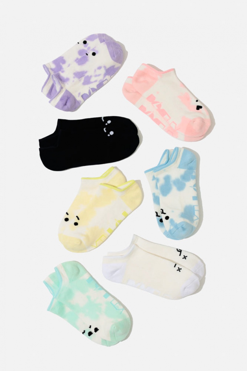 POPFLEX Happy Cry Face Low Rise Socks Černé | UYGH21507