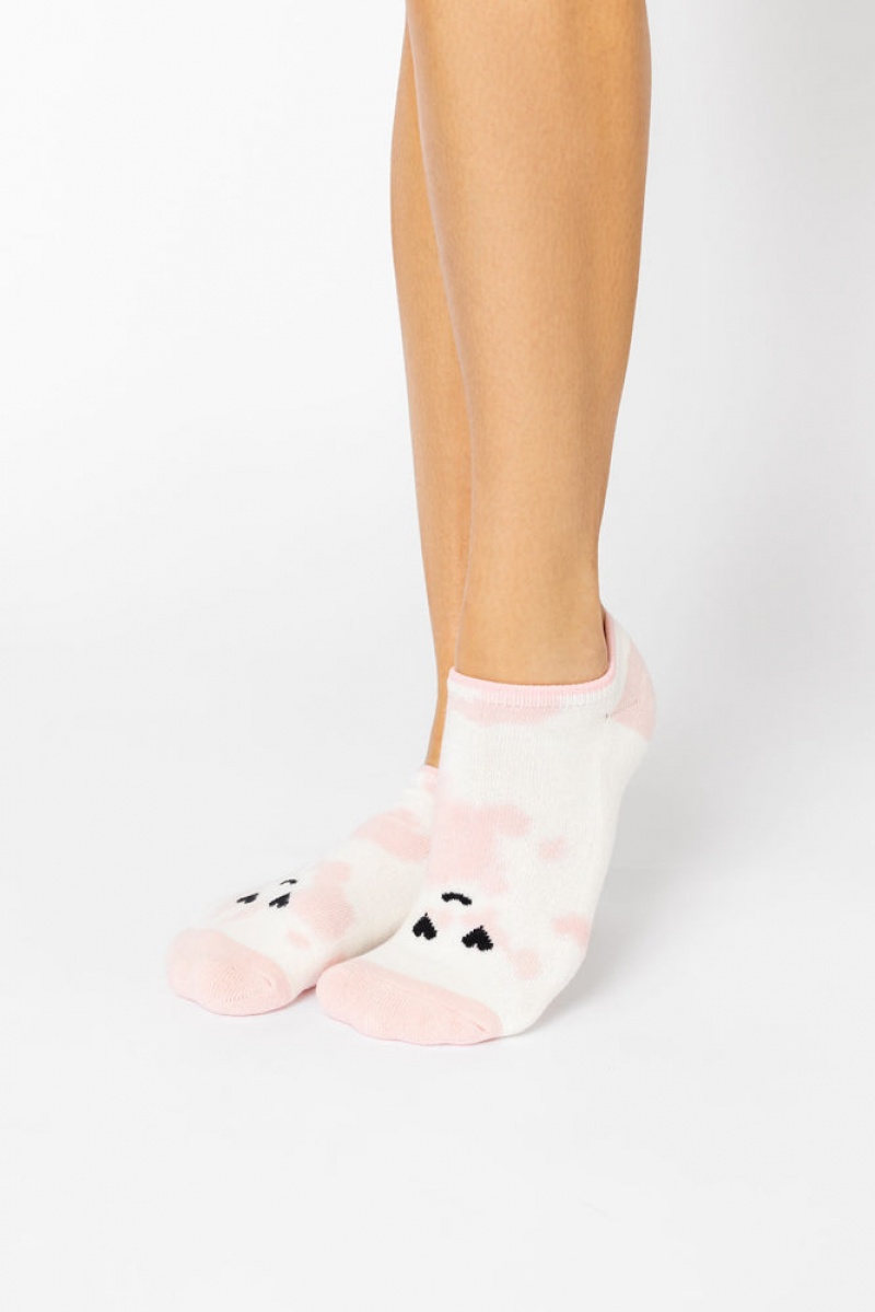 POPFLEX Heart Eyes Low Rise Socks Růžové | WEHC90175