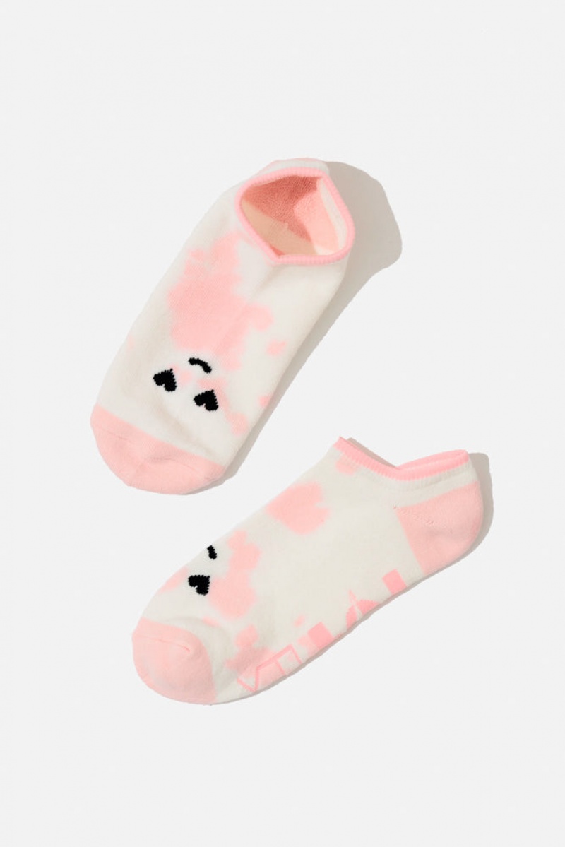 POPFLEX Heart Eyes Low Rise Socks Růžové | WEHC90175