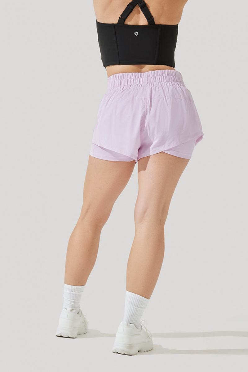 POPFLEX High Waisted Supershort™ Orchid Ice | ZBSH52916