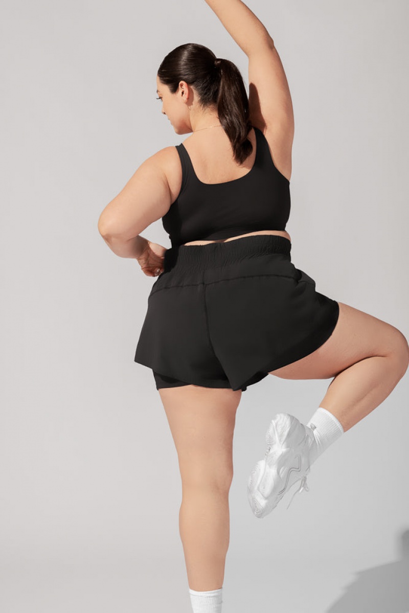 POPFLEX High Waisted Supershort™ Černé | YNTX96702