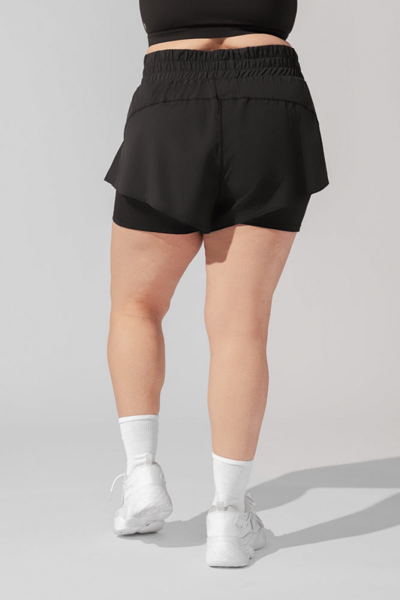 POPFLEX High Waisted Supershort™ Černé | YNTX96702