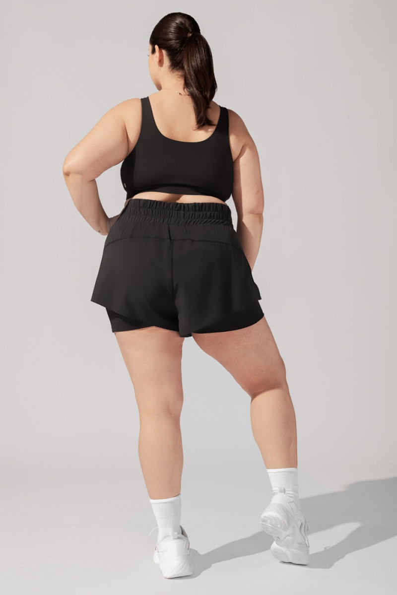 POPFLEX High Waisted Supershort™ Černé | YNTX96702