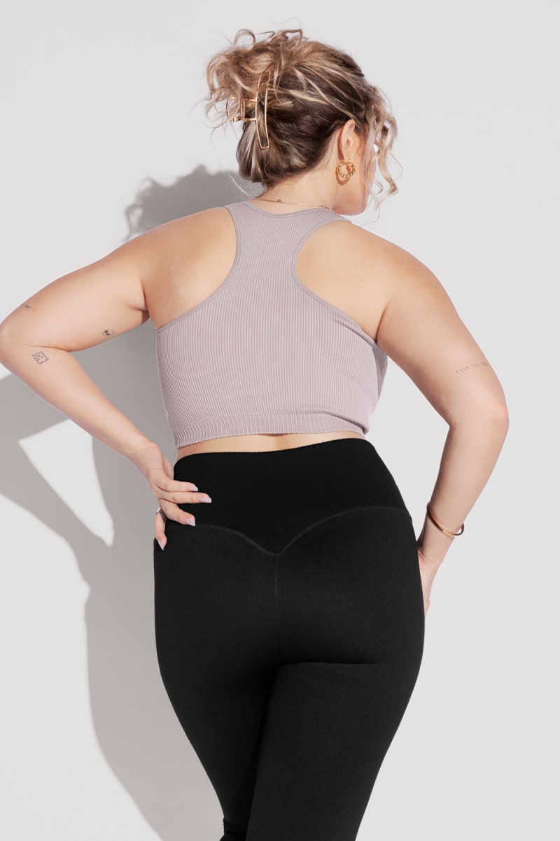 POPFLEX Hook It Up Seamless Bra Smoky Lilac | FCDP53281