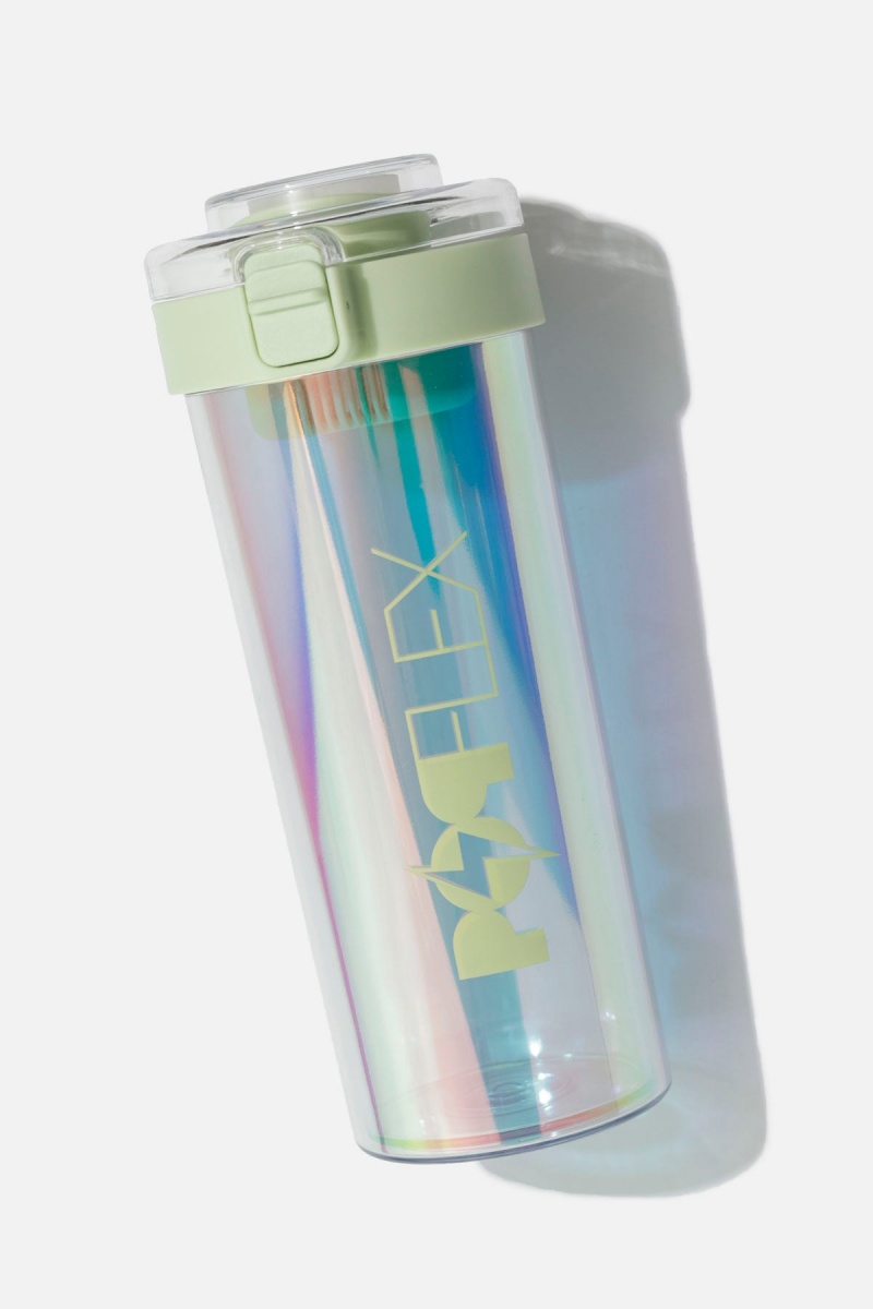 POPFLEX Iridescent Shaker Bottle Světle Zelene | ZXCJ93568