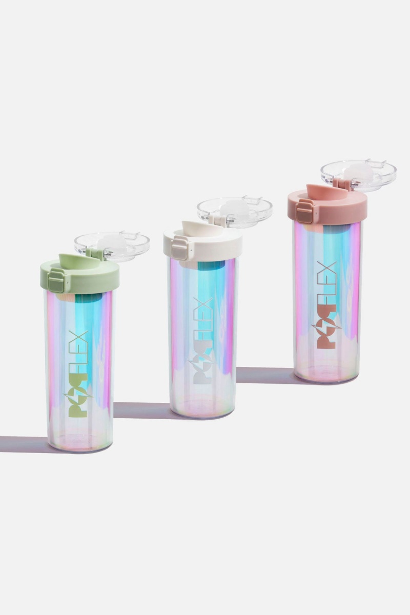 POPFLEX Iridescent Shaker Bottle Světle Zelene | ZXCJ93568