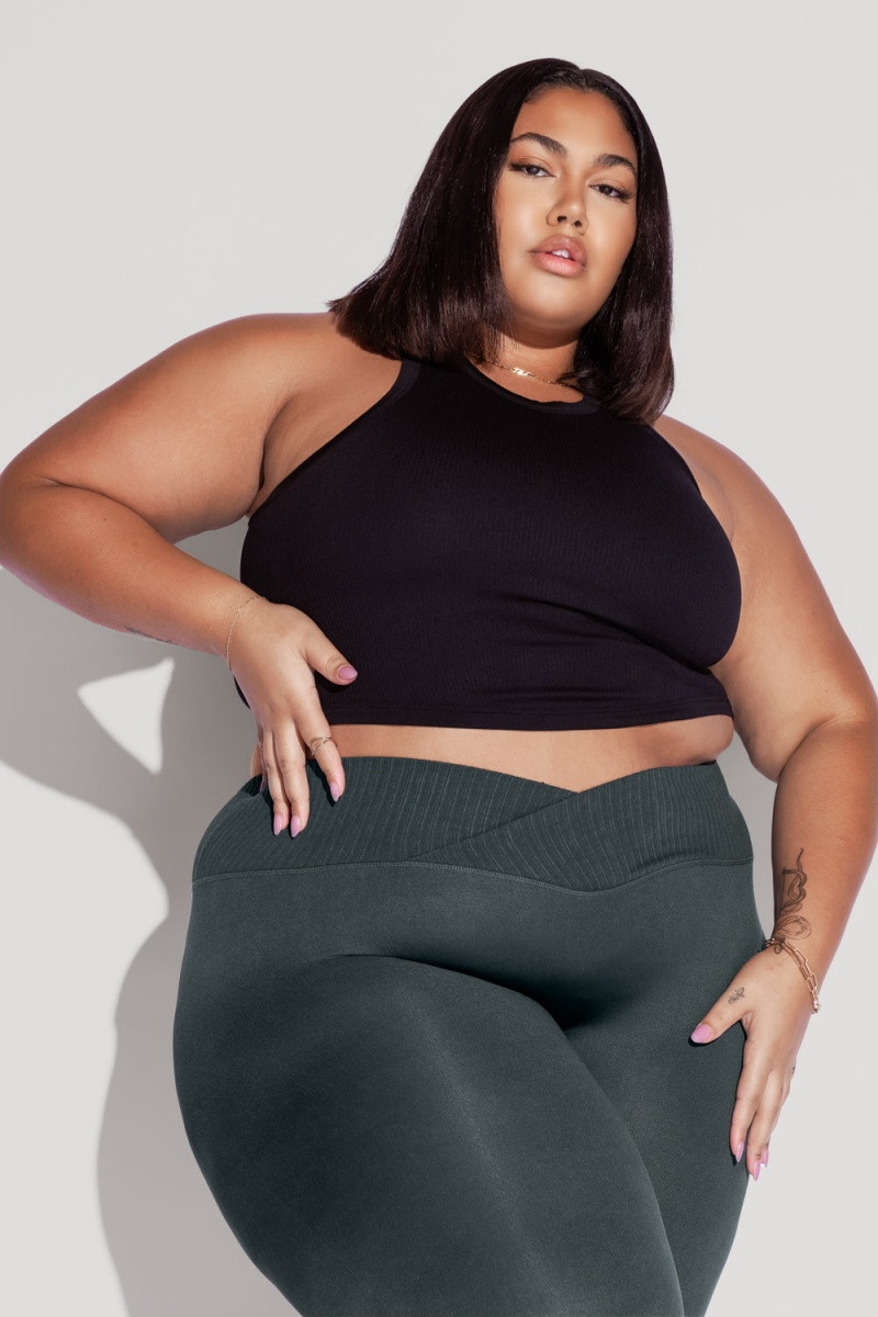 POPFLEX Let's Go Seamless Crop Top Černé | EHFM42956