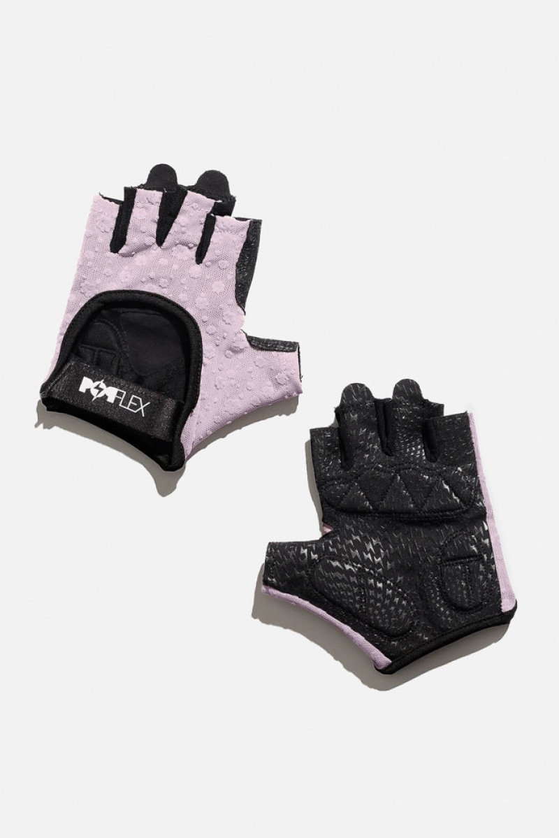 POPFLEX Luxe Mesh Tréninková Gloves Dusty Mauve Florals | XMLV62914 