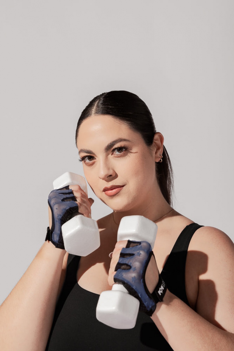 POPFLEX Luxe Mesh Tréninková Gloves Tmavě Blankyt | KCUR65183