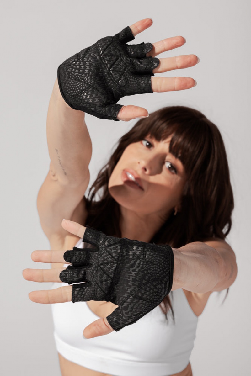 POPFLEX Luxe Mesh Tréninková Gloves Černé | TFNY07254