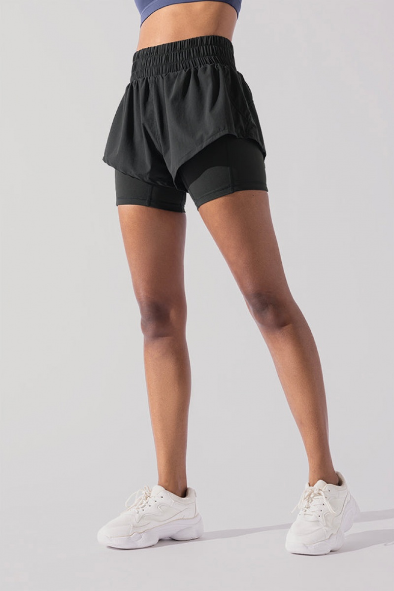 POPFLEX Midi Supershort™ Černé | QWRU79564