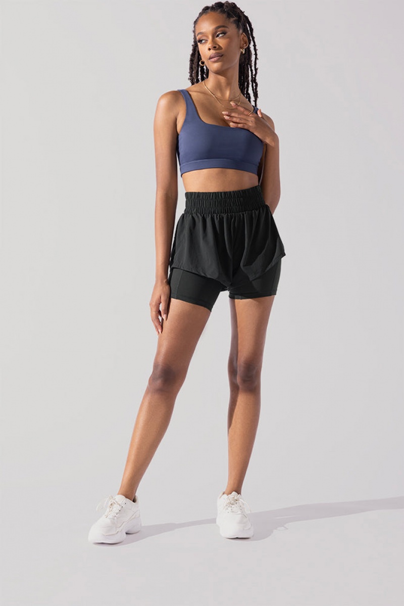 POPFLEX Midi Supershort™ Černé | QWRU79564