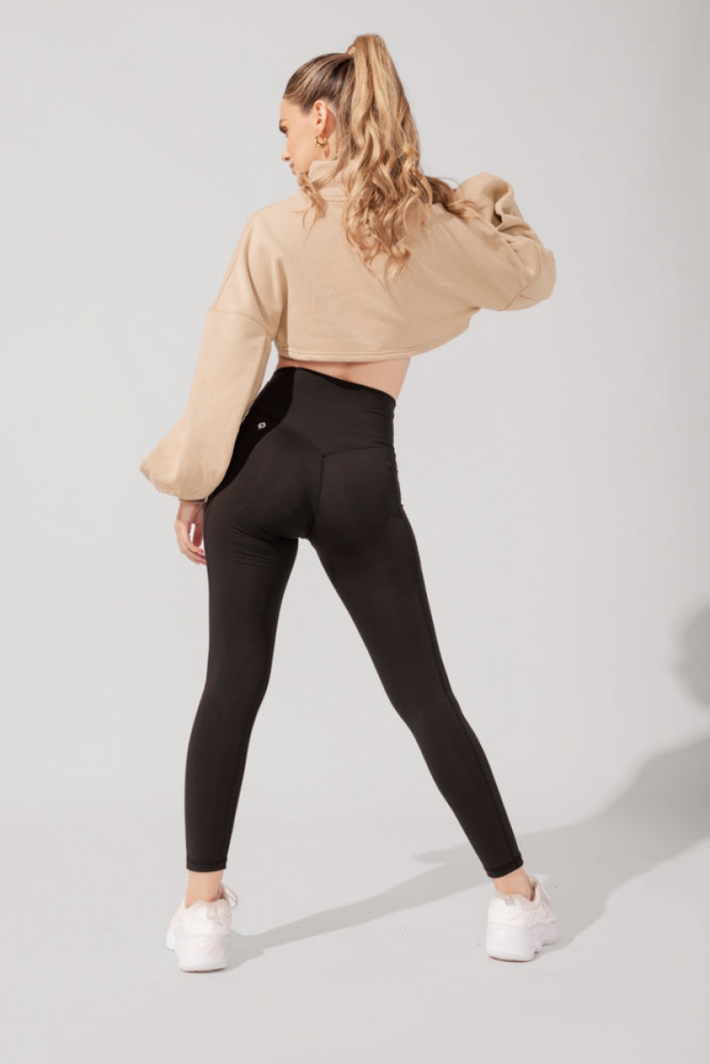 POPFLEX Mockneck Shruggie Taupe | PGAE37260