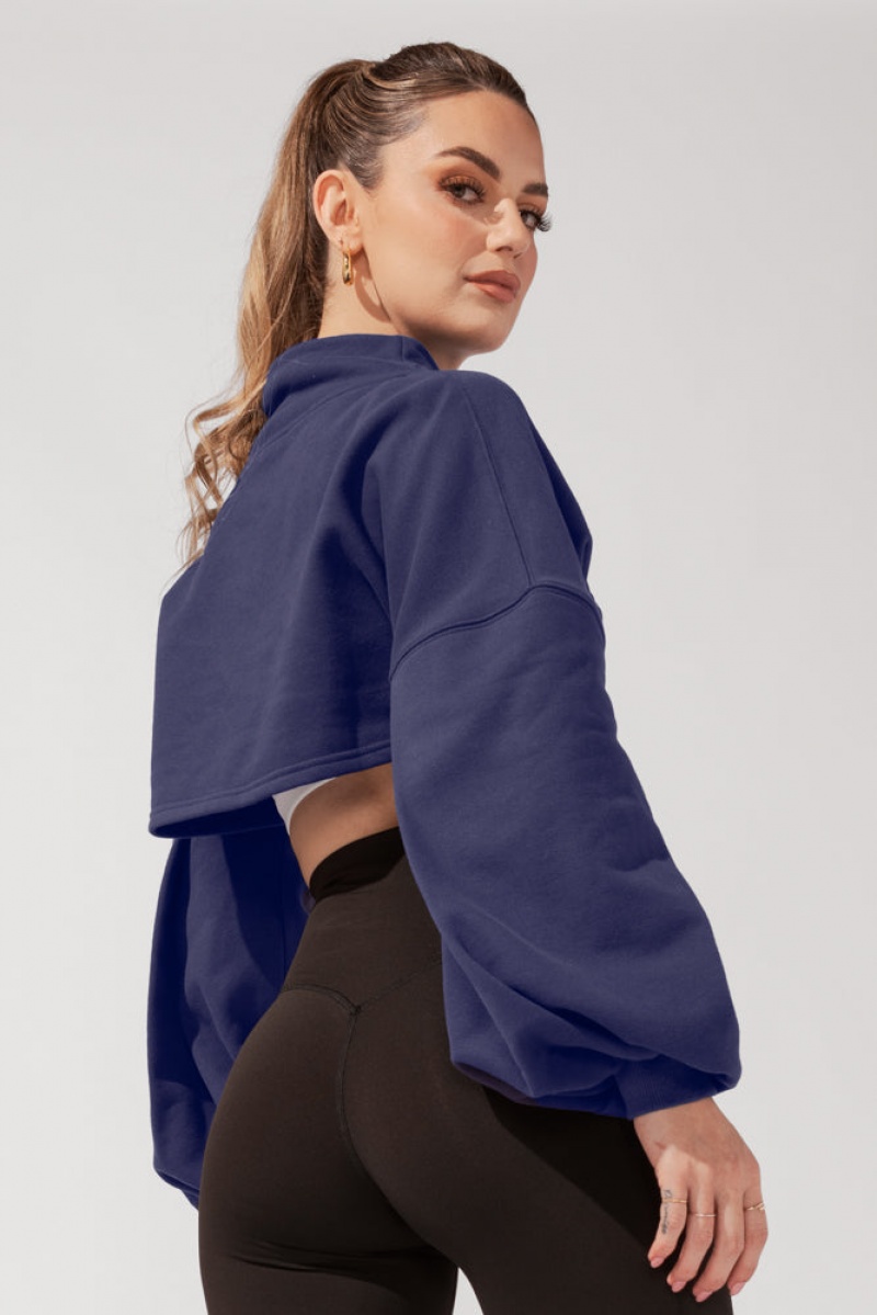POPFLEX Mockneck Shruggie Tmavě Blankyt | HAZW19584