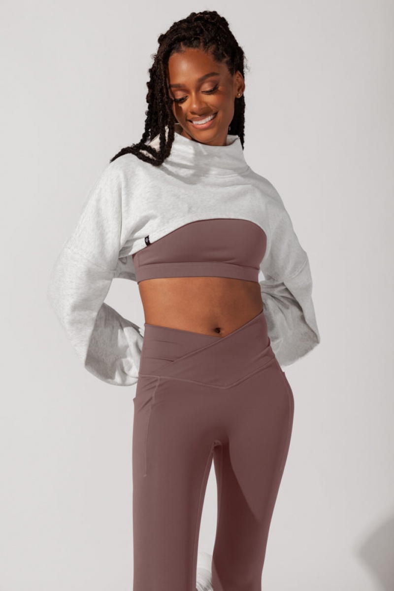 POPFLEX Mockneck Shruggie Šedé | LAVT03476