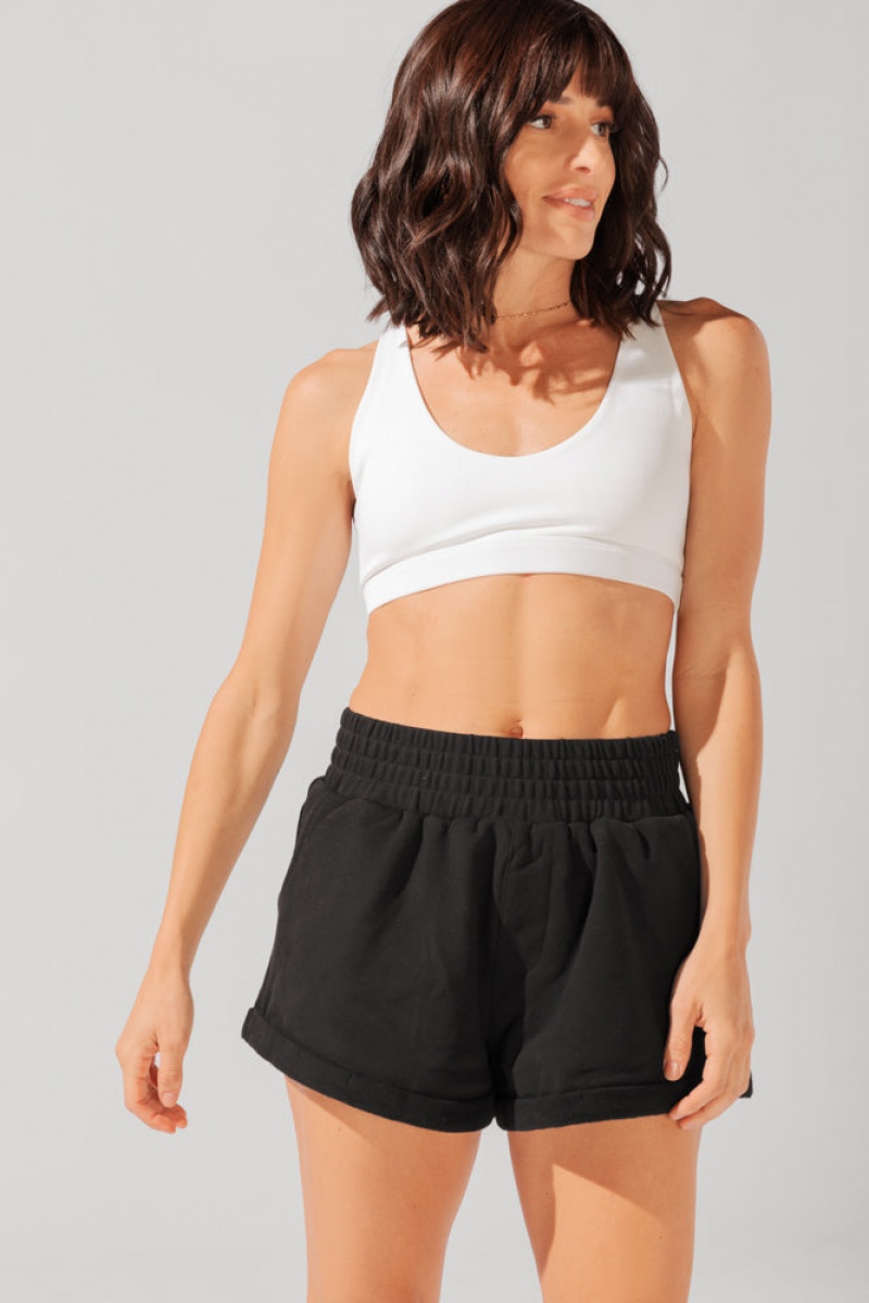 POPFLEX Ooey Gooey Lounge Shorts with Pockets Černé | HVUM95684