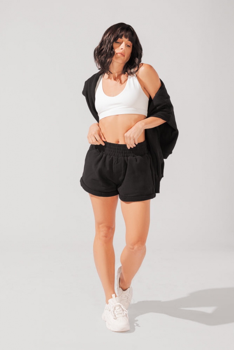 POPFLEX Ooey Gooey Lounge Shorts with Pockets Černé | HVUM95684