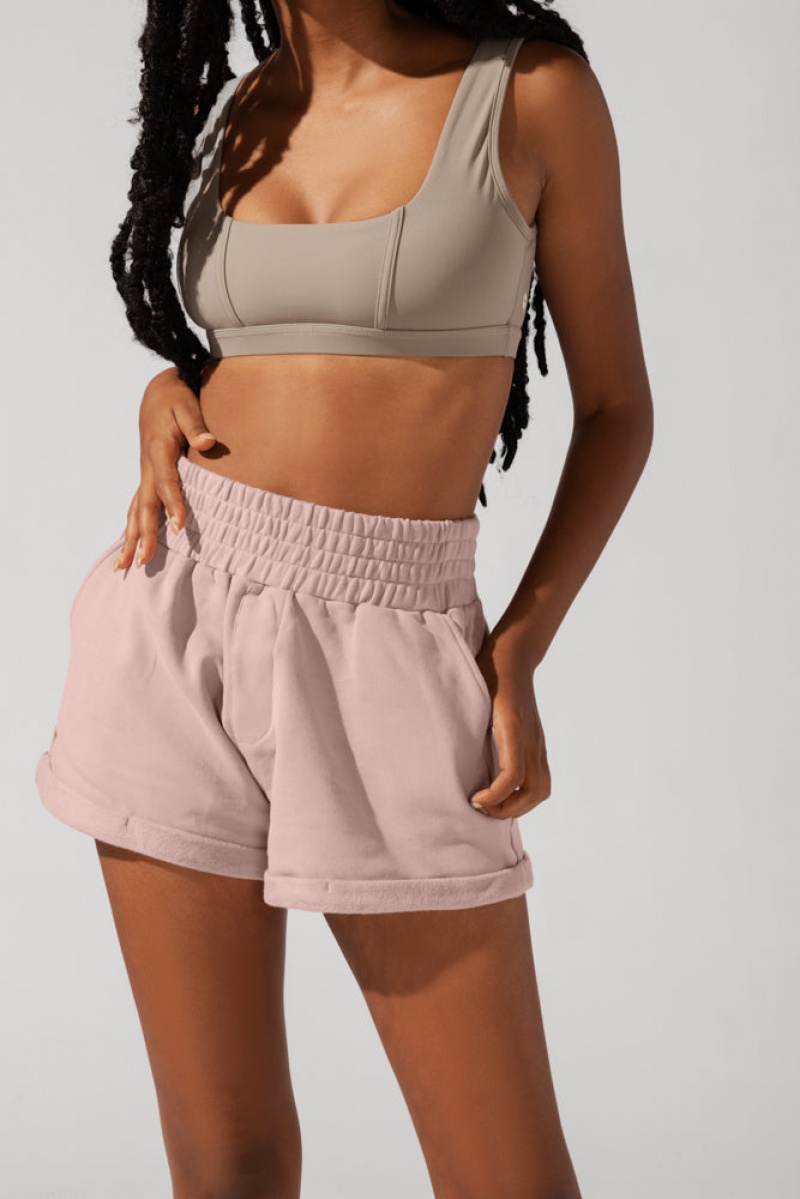 POPFLEX Ooey Gooey Lounge Shorts with Pockets Ballet Slipper | PLZJ40267