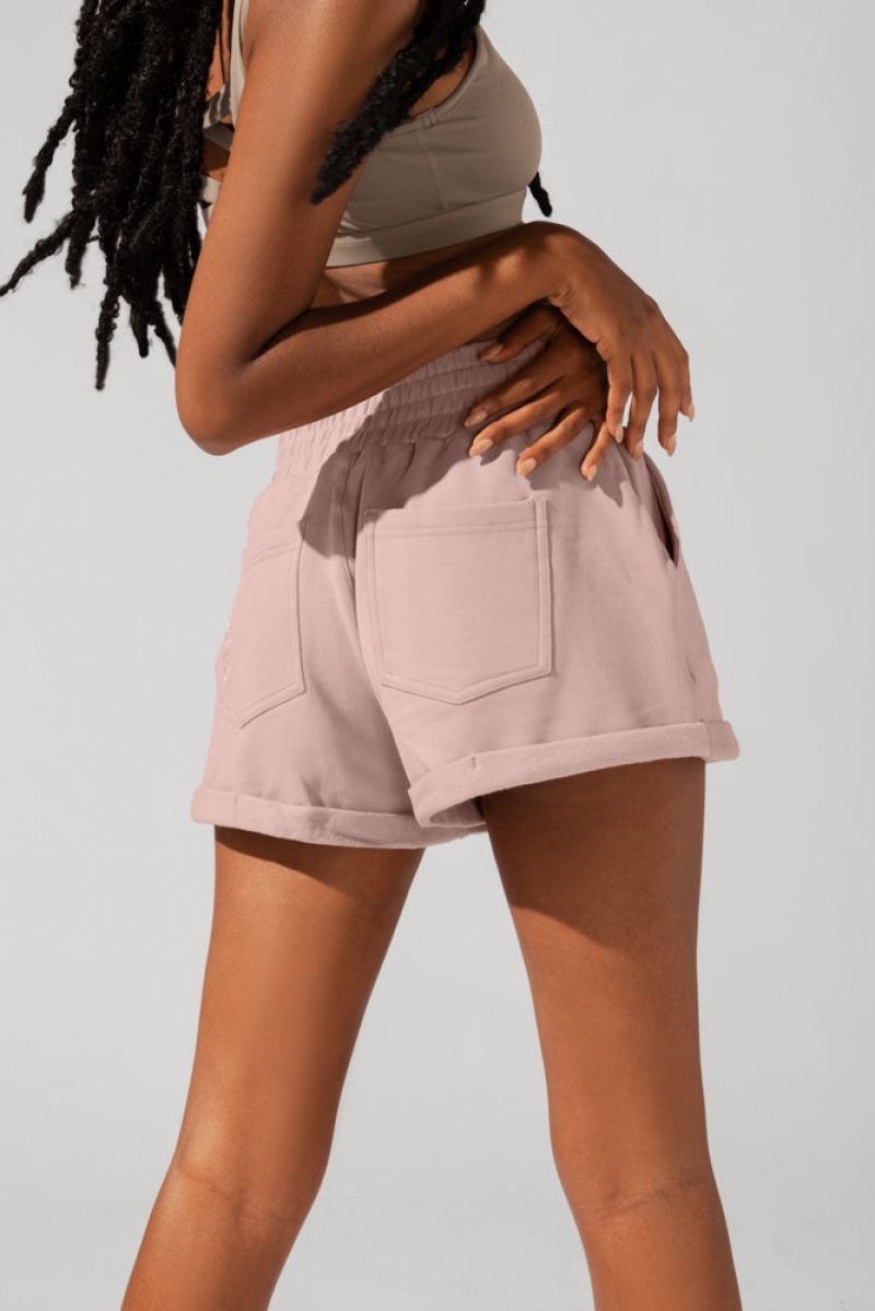POPFLEX Ooey Gooey Lounge Shorts with Pockets Ballet Slipper | PLZJ40267