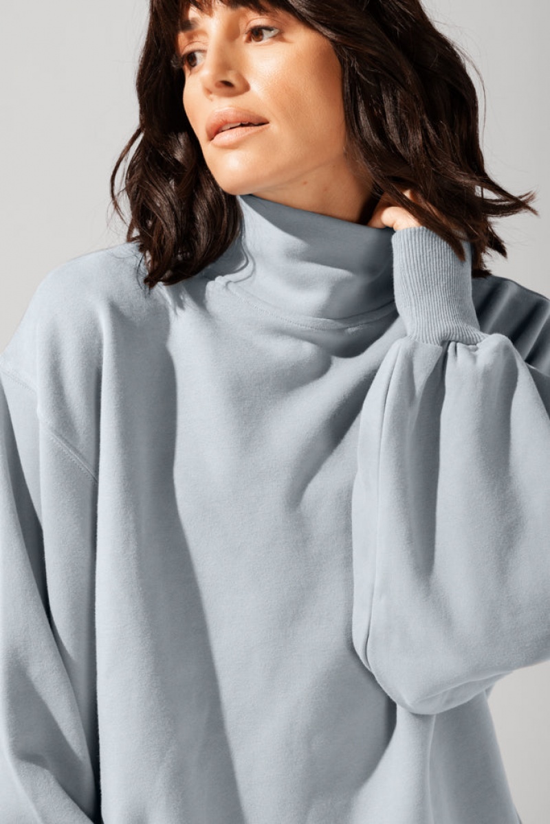 POPFLEX Ooey Gooey Mockneck Sweatshirt with Pockets Blankyt | VHAX60375