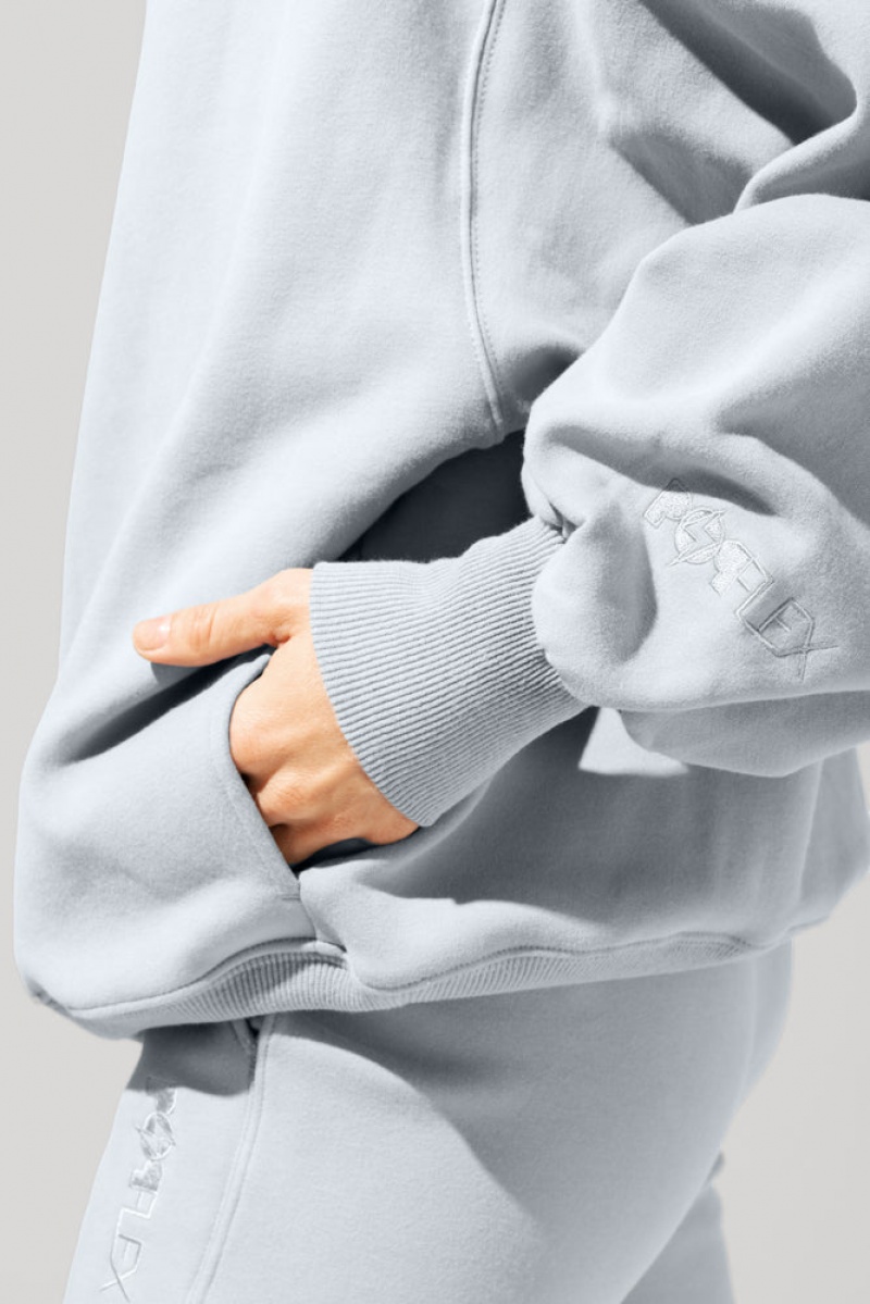 POPFLEX Ooey Gooey Mockneck Sweatshirt with Pockets Blankyt | VHAX60375